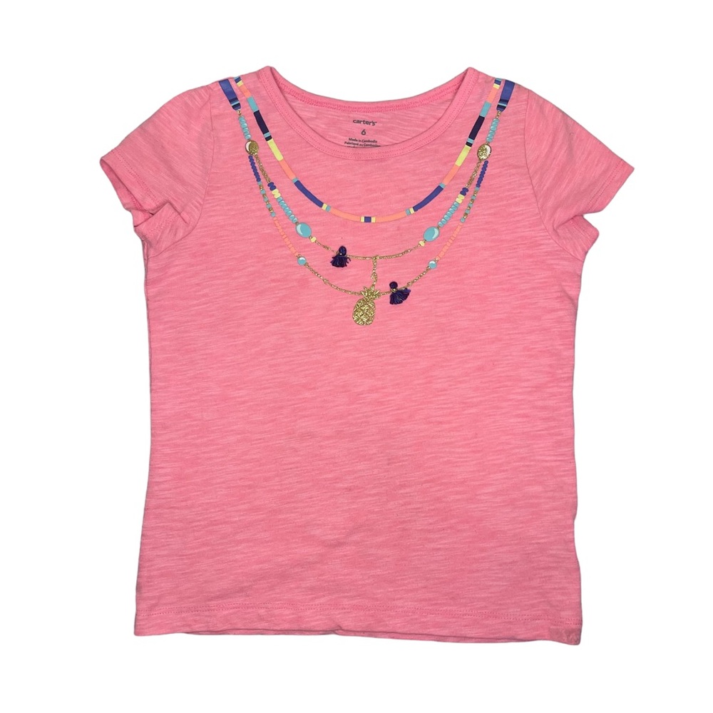 Play Carter’s Texture Necklace Pink Top